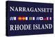 Narragansett, Rhode Island - Nautical Flags-Lantern Press-Stretched Canvas