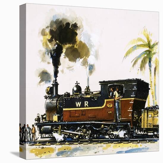 Narrow Guage Wt Class Bagnall-Built Tank Engine on the Western Railways-John S. Smith-Premier Image Canvas