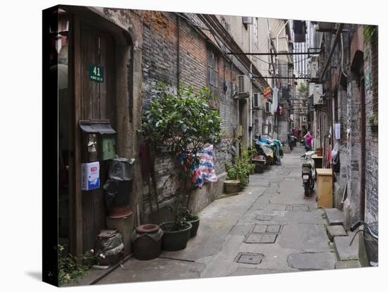 Narrow Lanes in Traditional Residence, Shanghai, China-Keren Su-Premier Image Canvas