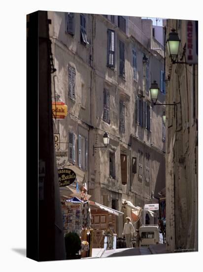 Narrow Street, Bonifacio, Corsica, France-Adam Woolfitt-Premier Image Canvas