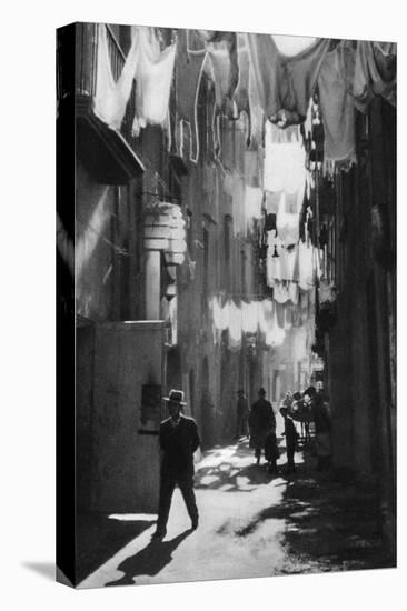 Narrow Street in Naples, Italy, 1937-Martin Hurlimann-Premier Image Canvas