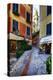 Narrow Street Leading Up To A Church In Portofino-George Oze-Premier Image Canvas