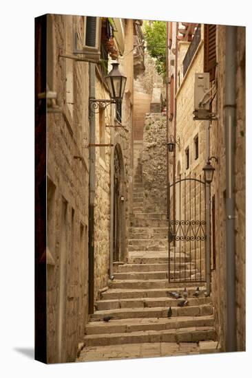 Narrow Street, Old Town, Kotor, UNESCO World Heritage Site, Montenegro, Europe-Frank Fell-Premier Image Canvas
