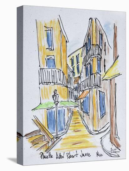 Narrow streets along Placette Abbe Robert Jarred, Old Nice, Nice, France-Richard Lawrence-Premier Image Canvas