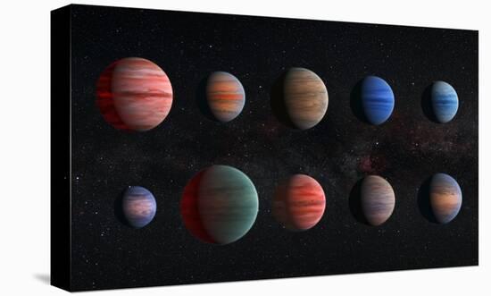 NASA Artist Impression of Hot Jupiter Exoplanets - Unannotated-null-Stretched Canvas