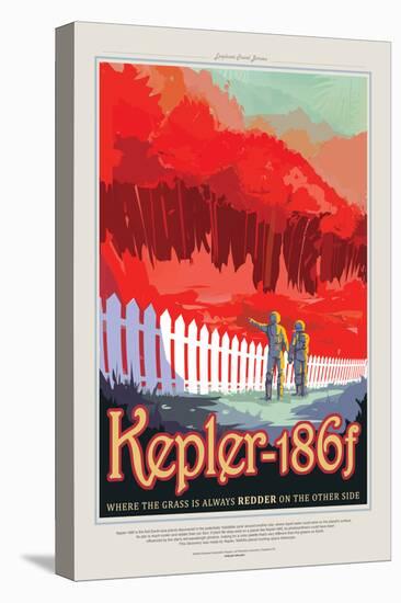 NASA/JPL: Visions Of The Future - Kepler-186F-null-Stretched Canvas