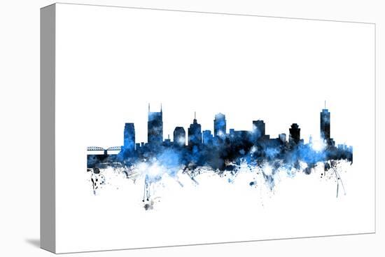 Nashville Tennessee Skyline-Michael Tompsett-Stretched Canvas