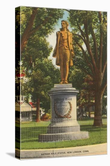 Nathan Hale Statue. New London, Connecticut-null-Stretched Canvas