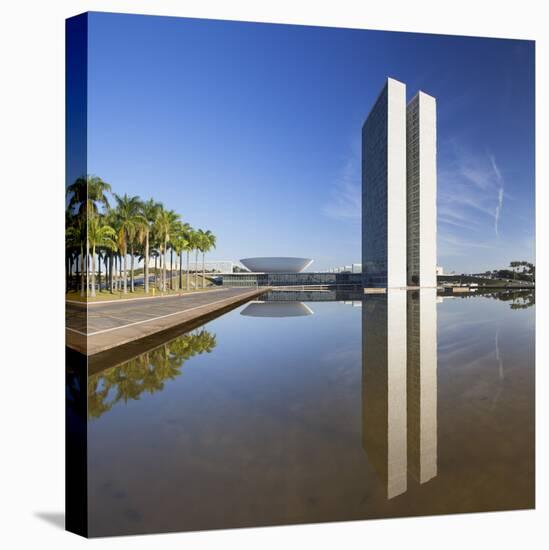 National Congress, Brasilia, Federal District, Brazil-Ian Trower-Premier Image Canvas