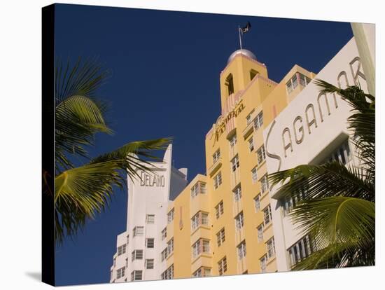 National, Delano, and Sagamore Hotels in Art Deco Style, South Beach, Miami, Florida, USA-Nancy & Steve Ross-Premier Image Canvas