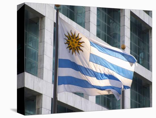 National Flag and Plaza Independencia, Montevideo, Uruguay-Per Karlsson-Premier Image Canvas