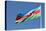 National Flag Blowing in Wind, Baku, Azerbaijan-Michael Runkel-Premier Image Canvas