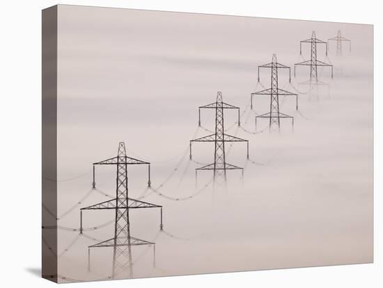 National Grid Pylons In the Mist-Adrian Bicker-Premier Image Canvas