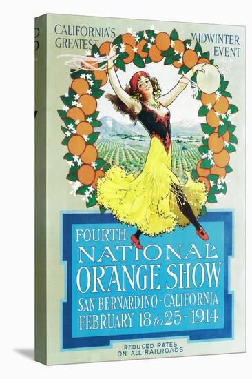 National Orange Show - California Poster No.2-Lantern Press-Stretched Canvas