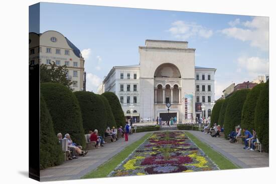 National Theatre and Opera House in Piata Victoriei, Timisoara, Banat, Romania, Europe-Ian Trower-Premier Image Canvas