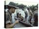 Nationalist S Vietnamese Soldiers Loading Viet Cong Prisoners Onto Canoe Like Boats in Mekong Delta-Larry Burrows-Premier Image Canvas