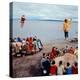 Native Alaskans Playing a Game of Nulukatuk, in Which Individals are Tossed into the Air-Ralph Crane-Premier Image Canvas