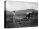 Native American Plowing His Field Photograph - Sacaton Indian Reservation, AZ-Lantern Press-Stretched Canvas
