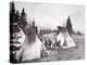 Native American Teepee Camp, Montana, C.1900 (B/W Photo)-American Photographer-Premier Image Canvas