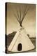 Native American Teepee, Grand Island, Nebraska, USA-Walter Bibikow-Premier Image Canvas