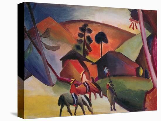 Native Americans on Horses, 1911-Auguste Macke-Premier Image Canvas