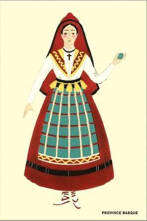 Native Costume of the Basque Province' Art Print | Art.com
