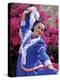Native Dancer in Colored Dress with Flowers, Mexico-Bill Bachmann-Premier Image Canvas