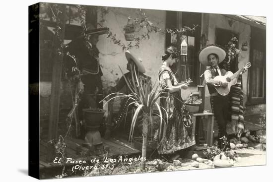 Native Mexicans, Olvera Street, Los Angeles, California-null-Stretched Canvas
