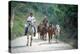 Native people on horses, Costa Rica-null-Stretched Canvas