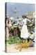 Native Woman Shopping in a Farmer's Market, Jamaica, c.1890-null-Premier Image Canvas