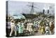 Native Women Carrying Coal onto a Steamship at Kingston, Jamaica, 1880s-null-Premier Image Canvas