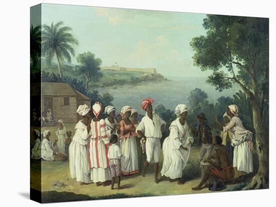 Natives Dancing in the Island of Dominica, Fort Young Beyond-Agostino Brunias-Premier Image Canvas