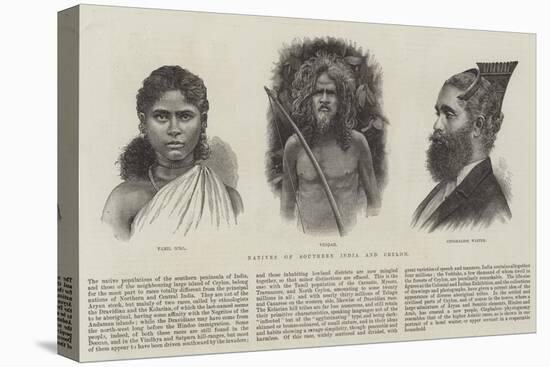 Natives of Southern India and Ceylon-null-Premier Image Canvas