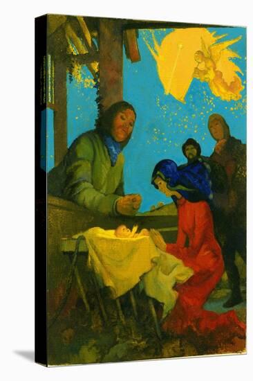 Nativity Scene, 1973-George Adamson-Premier Image Canvas