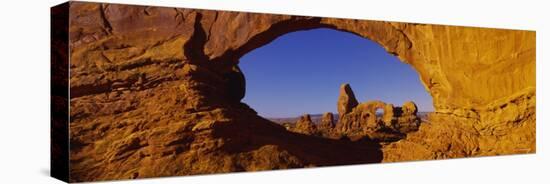 Natural Arch on a Landscape, Arches National Park, Utah, USA-null-Premier Image Canvas