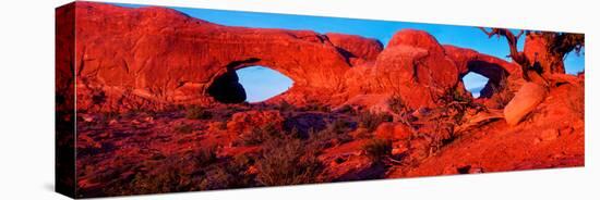 Natural arches at Arches National Park, Moab, Utah, USA-null-Premier Image Canvas