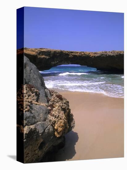 Natural Beach Bridge, Aruba, Caribbean-Bill Bachmann-Premier Image Canvas