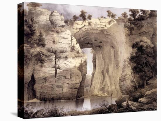 Natural Bridge, Rockbridge County, from 'Album of Virginia', 1858-Edward Beyer-Premier Image Canvas