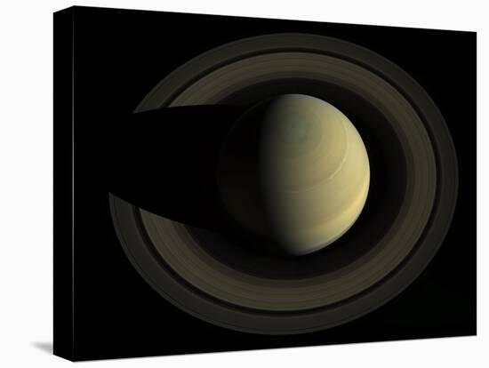 Natural Color Mosaic of Planet Saturn and its Main Rings-null-Premier Image Canvas