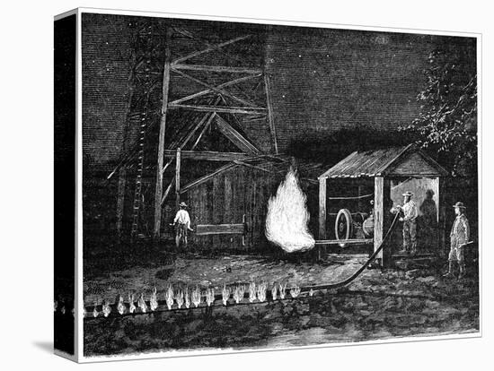 Natural Gas Well, 19th Century-Science Photo Library-Premier Image Canvas