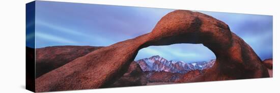 Natural rock formations, Alabama Hills Natural Arch, Mobius Arch, Movie Road, Lone Pine, Califor...-Panoramic Images-Premier Image Canvas