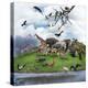 Nature Collage with  Wild Animals and Birds-abracadabra99-Premier Image Canvas