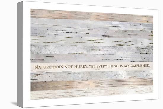 Nature does not hurry (after Lao Tsu)-null-Stretched Canvas