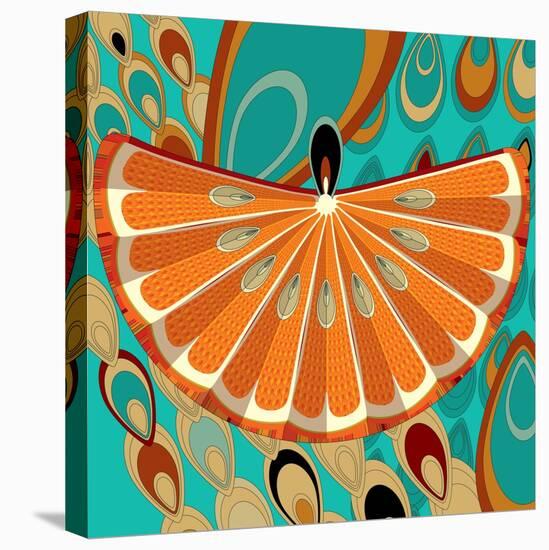 Nature Fan, Orange Color-Belen Mena-Premier Image Canvas