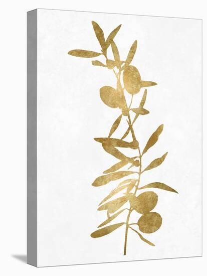 Nature Gold on White IV-Danielle Carson-Stretched Canvas