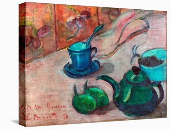 Nature Morte a La Theiere, Tasse Et Fruit  ( Still Life with Teapot, Cup and Fruit) Peinture D'emi-Emile Bernard-Premier Image Canvas