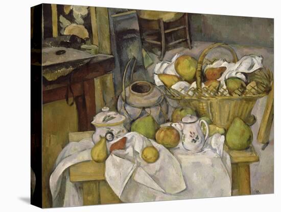 Nature morte au panier ou La Table de cuisine-Paul Cézanne-Premier Image Canvas
