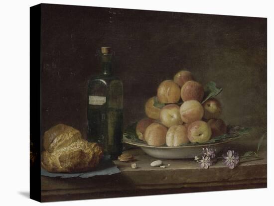 Nature morte aux pêches et à la brioche-Anne Vallayer-coster-Premier Image Canvas