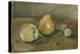 Nature morte, poire et pommes vertes-Paul Cézanne-Premier Image Canvas