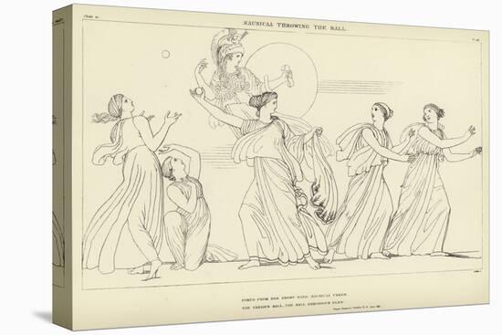 Nausicaa Throwing the Ball-John Flaxman-Premier Image Canvas